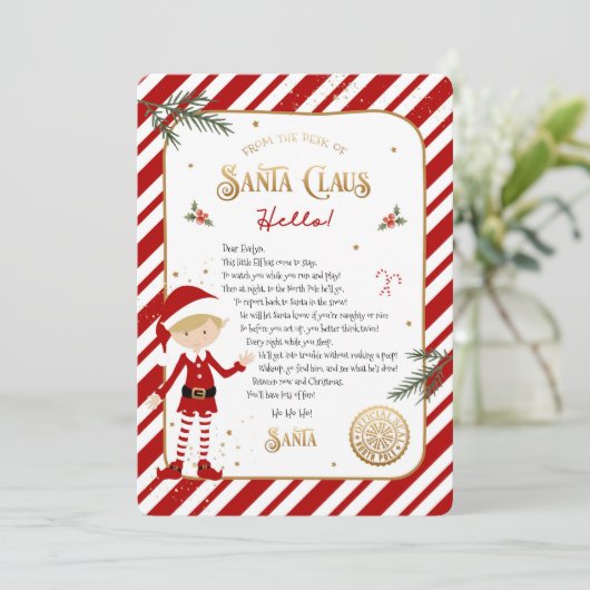 Eerste Elf Arrival Welkomstbrief (Staand voorkant)