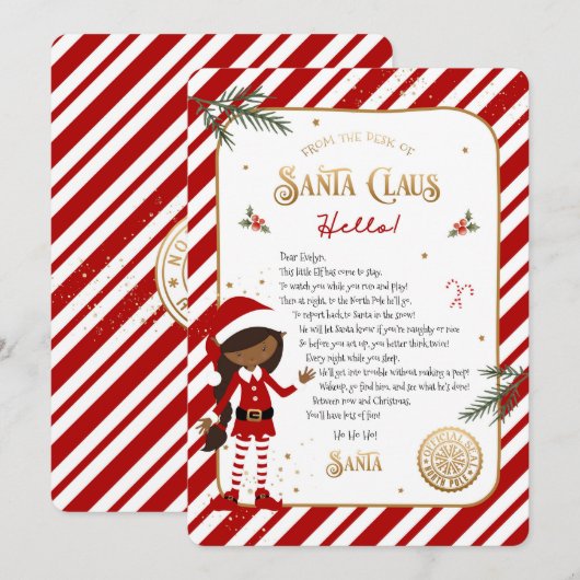 Eerste Elf Arrival Welkomstbrief (Voorkant / Achterkant)