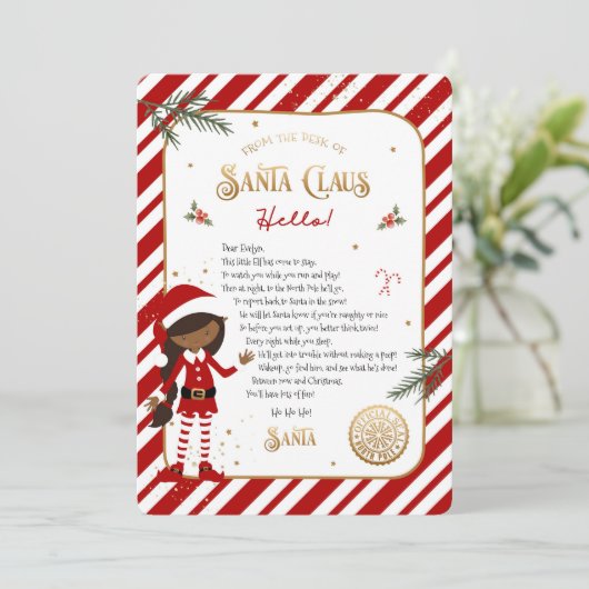 Eerste Elf Arrival Welkomstbrief (Staand voorkant)