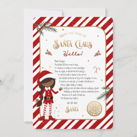 Eerste Elf Arrival Welkomstbrief (Voorkant)