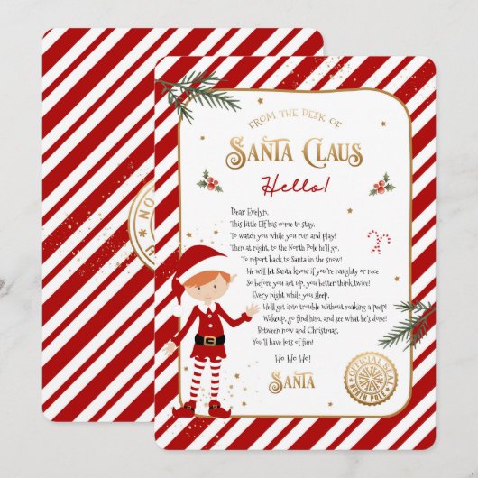 Eerste Elf Arrival Welkomstbrief (Voorkant / Achterkant)