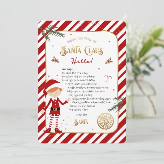 Eerste Elf Arrival Welkomstbrief (Staand voorkant)