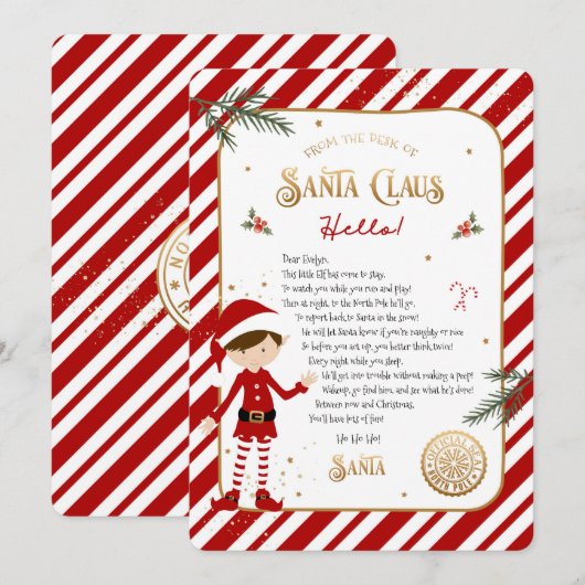 Eerste Elf Arrival Welkomstbrief (Voorkant / Achterkant)