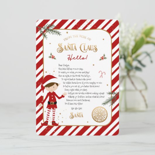 Eerste Elf Arrival Welkomstbrief (Staand voorkant)