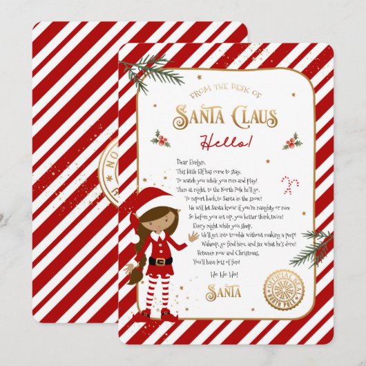 Eerste Elf Arrival Welkomstbrief (Voorkant / Achterkant)