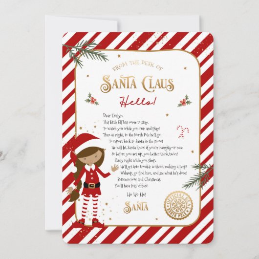 Eerste Elf Arrival Welkomstbrief (Voorkant)