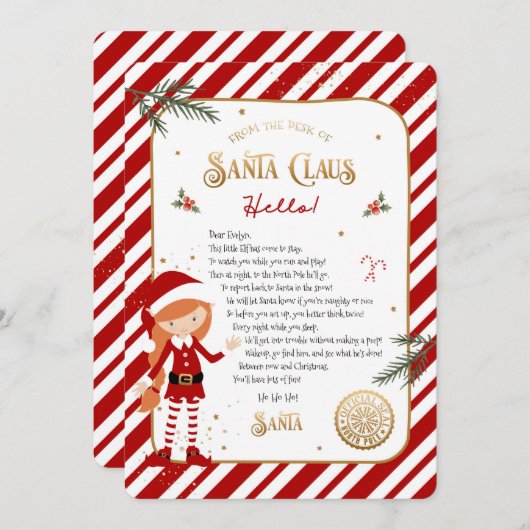 Eerste Elf Arrival Welkomstbrief (Voorkant / Achterkant)