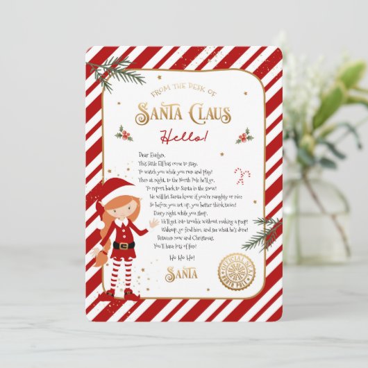 Eerste Elf Arrival Welkomstbrief (Staand voorkant)