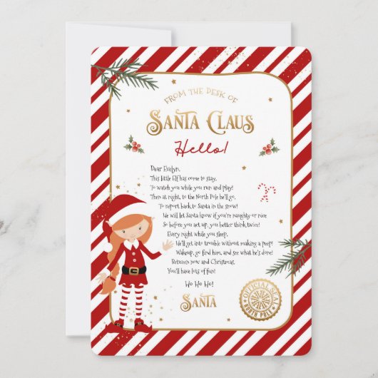 Eerste Elf Arrival Welkomstbrief (Voorkant)