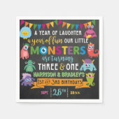 Eerste en derde verjaardag van het kleine Monster Servet (Voorkant)