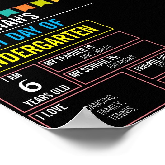 Eerste en laatste dag van het schoolbestuur Terug  Poster (Hoek)