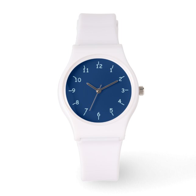 Eerste en Ten Blues Horloge (Voorkant)