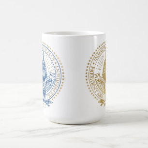 Eerste en tweede inaugurele zegel Donald Trump Koffiemok