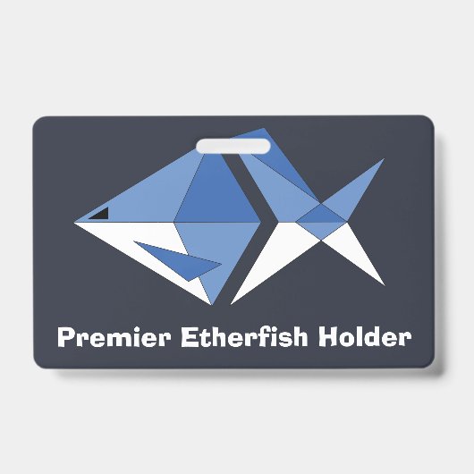 Eerste Etherfisher-ID Badge (Voorzijde)