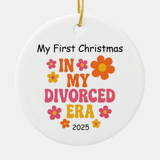 Eerste ex-man in mijn gescheiden tijd, grappige sc keramisch ornament (Voorkant)