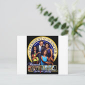 Eerste familie Barack Obama Briefkaart (Staand voorkant)