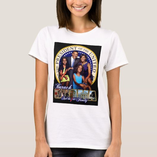 Eerste familie Obama's T-shirt (Voorkant)