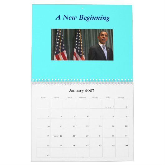 Eerste familiekalender kalender (Jan 2027)