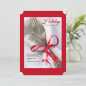 Eerste feestdag kerstinstelling kaart (Staand voorkant)