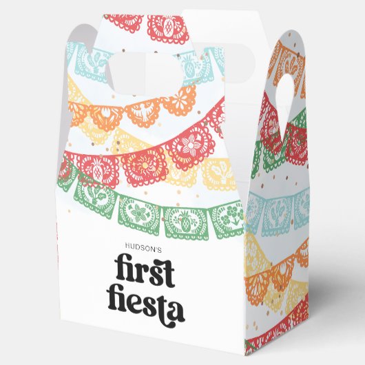 Eerste Fiesta Favor Boxen Bedankdoosjes (Geopend)