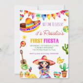 Eerste fiesta kleurrijke schattige Spaanse meisje  Kaart (Voorkant)