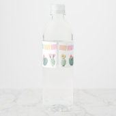 Eerste Fiesta, Mexicaanse eerste verjaardag van de Waterfles Etiket (Achterkant)