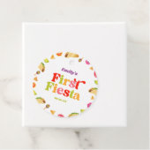 Eerste Fiesta Taco 1e verjaardagsfeestje Bedankjes Labels (In situ)