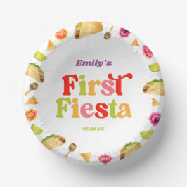 Eerste Fiesta Taco 1e verjaardagsfeestje Papieren Kommen