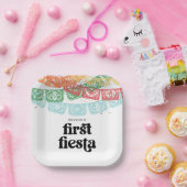 Eerste Fiesta Verjaardagsfeestje Borden Papieren Bordje (Feest)