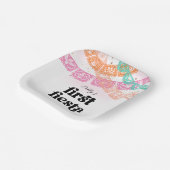 Eerste Fiesta Verjaardagsfeestje Borden Papieren Bordje (Gebogen)