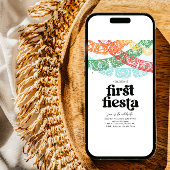 Eerste Fiesta verjaardagsuitnodiging Kaart