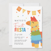 Eerste Fiesta verjaardagsuitnodiging · Piñata Feestdagenkaart (Voorkant)