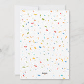 Eerste Fiesta verjaardagsuitnodiging · Piñata Feestdagenkaart (Achterkant)