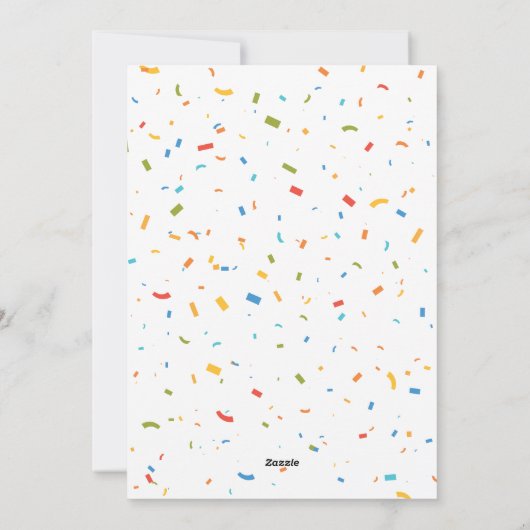 Eerste Fiesta verjaardagsuitnodiging · Piñata Feestdagenkaart (Achterkant)