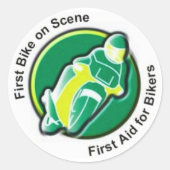 EERSTE FIETS OP SCÈNE STICKER (Voorkant)