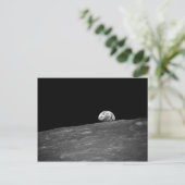 Eerste foto van de aarde van Apollo 8 Briefkaart (Staand voorkant)