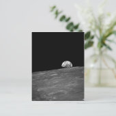 Eerste foto van de aarde van Apollo 8 Briefkaart (Staand voorkant)