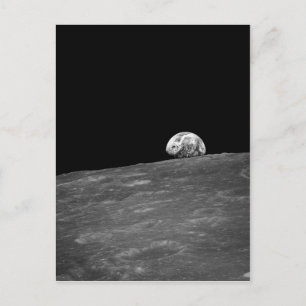 Eerste foto van de aarde van Apollo 8 Briefkaart