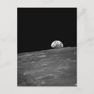 Eerste foto van de aarde van Apollo 8 Briefkaart