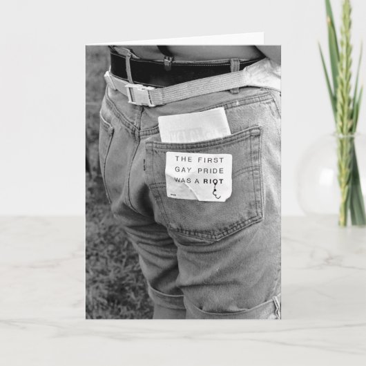 Eerste Gay Pride Kaart (Voorkant)