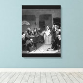 Eerste gebed in het Congres, september _War Afbeel Canvas Afdruk (Insitu (Houten vloer))