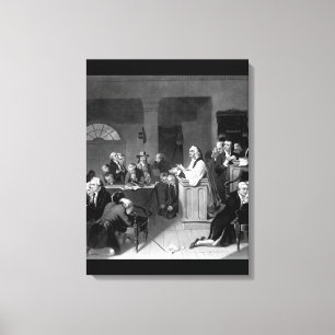 Eerste gebed in het Congres, september _War Afbeel Canvas Afdruk