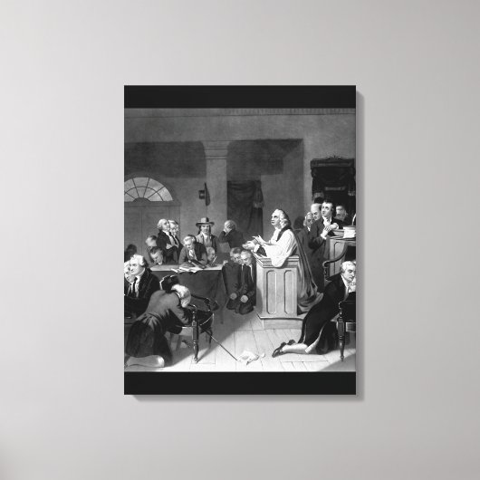 Eerste gebed in het Congres, september _War Afbeel Canvas Afdruk (Voorkant)
