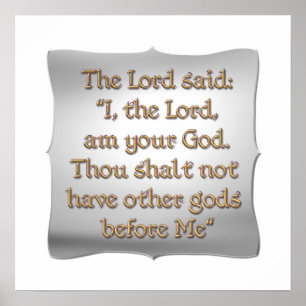 Eerste geboden poster