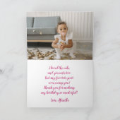 Eerste geboorte Dank je wel Bedankkaart (Binnen)