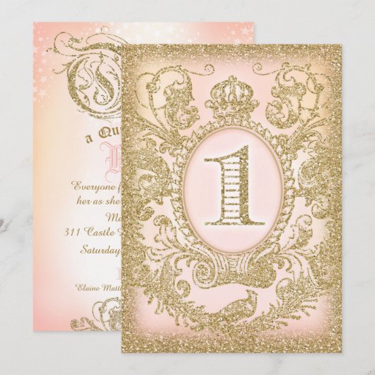 Eerste geboorte éénmaal op tijd QUEEN Kaart (Voorkant / Achterkant)