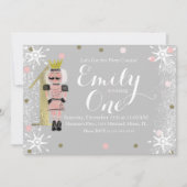 Eerste geboorte Folie Eén voedingskraker Snowflake Kaart (Voorkant)