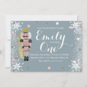 Eerste geboorte Folie Eén voedingskraker Snowflake Kaart (Voorkant)