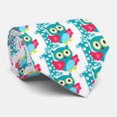 Eerste geboorte Happy Owl Stropdas (Opgerold)