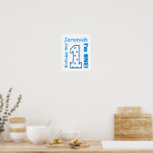Eerste geboorte jongen sterft een jaar aangepaste  poster (Keuken)